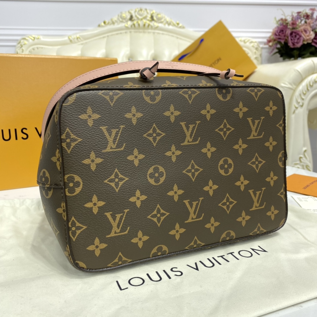 Louis Vuitton NEONOE MM Bucket Bag Monogram M44022 Pink